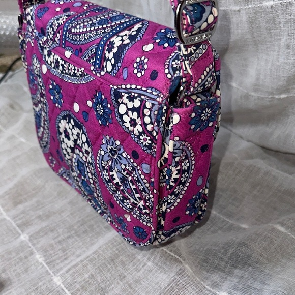 Vera Bradley Boysenberry Paisley the Rachel Crossbody Bag Designer Retired NWOT - Picture 5 of 14